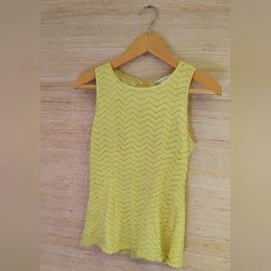 Banana Republic Sleeveless Yellow Blouse (0)